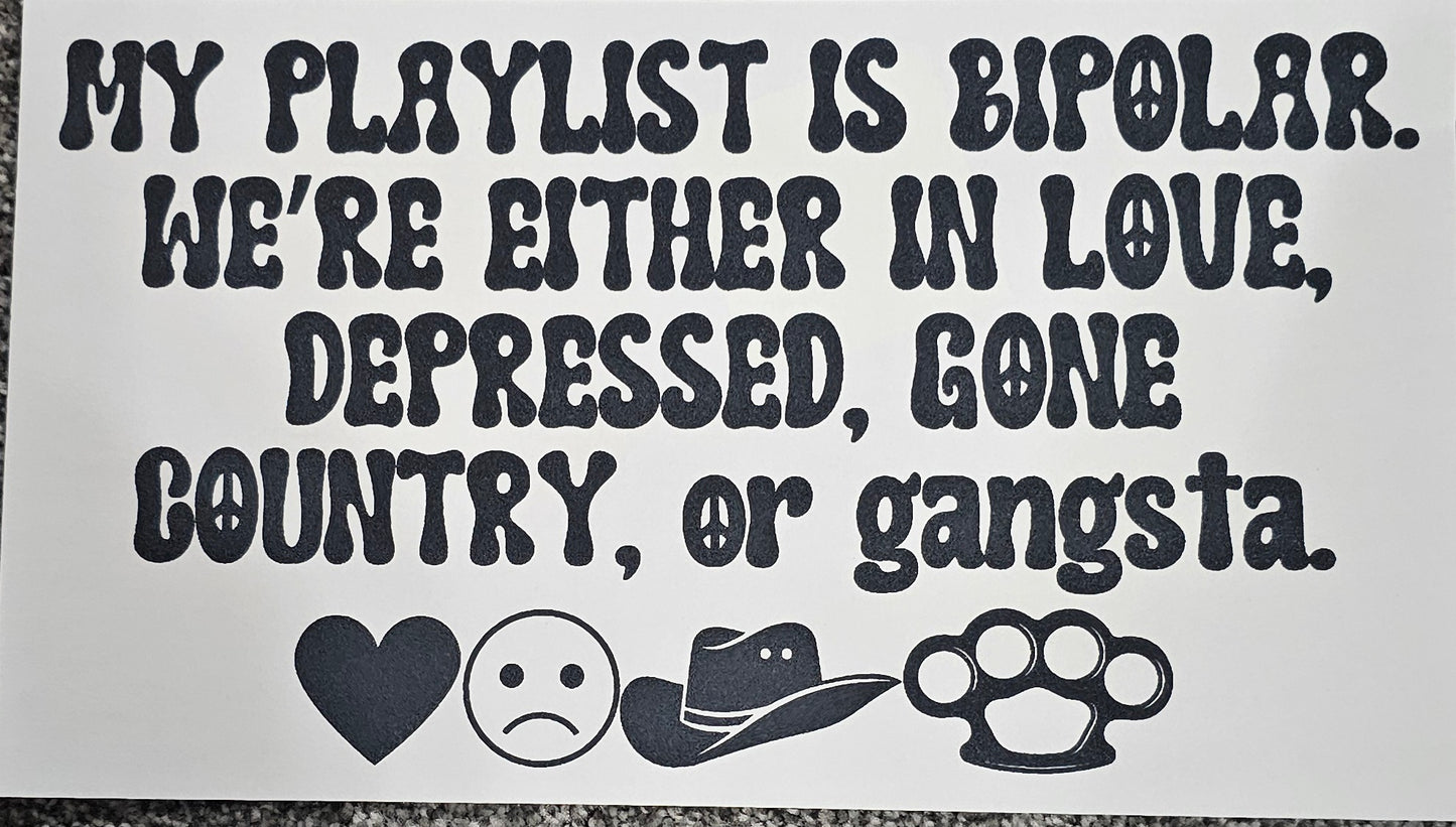 My playlist....