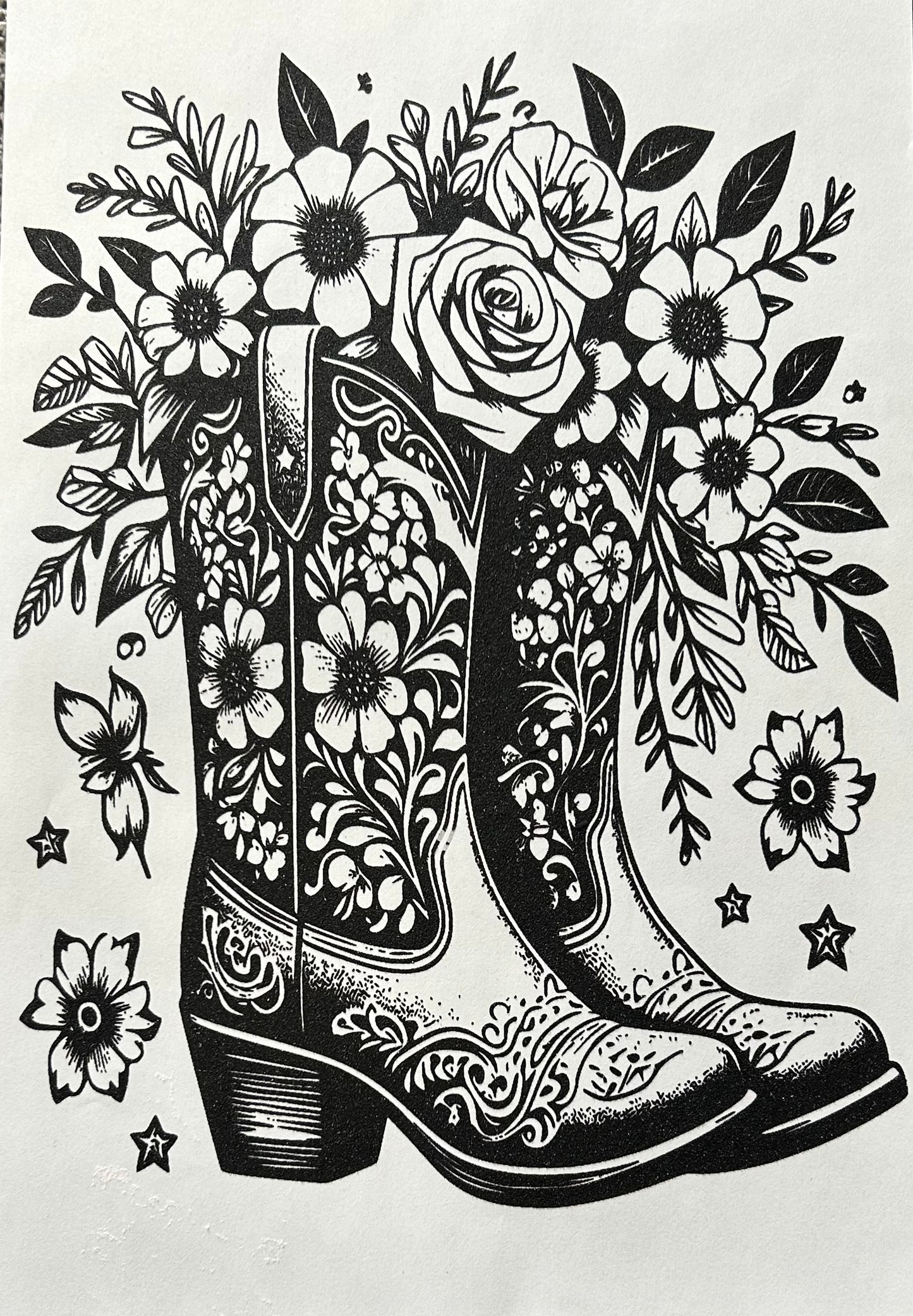 Flowers with Boots
