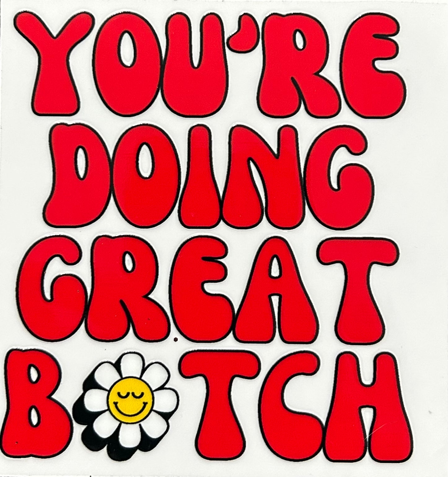 You’re doing great