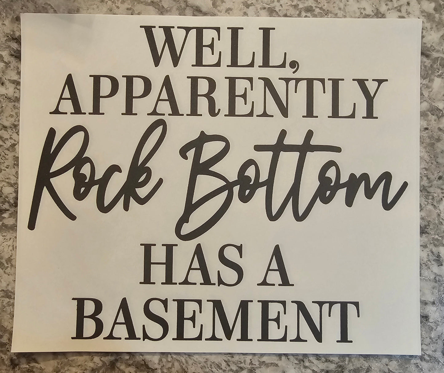 Well apparently rock bottom......