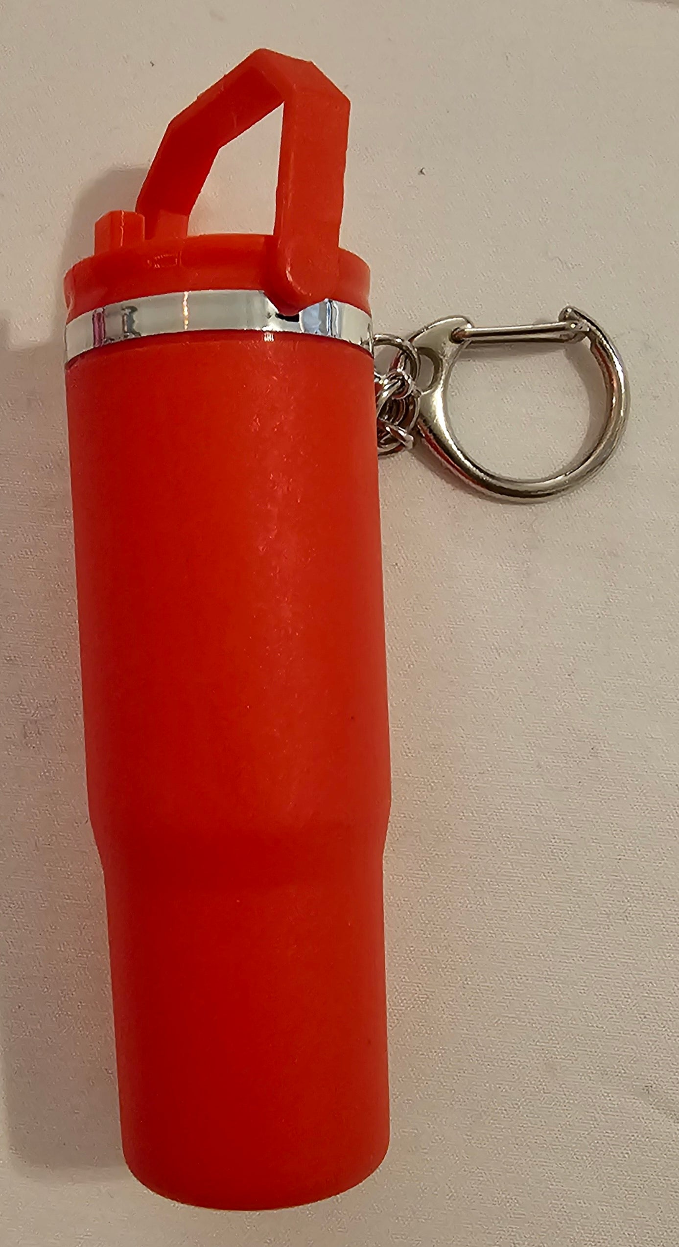 Red Top Handle w/ silver hardware