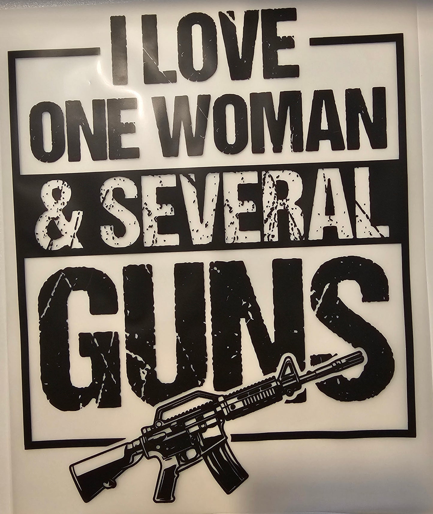 I love one woman.....