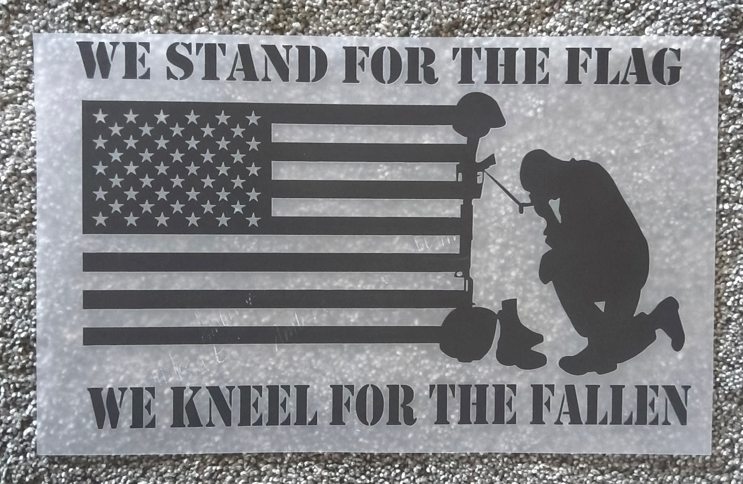 We stand for the flag....