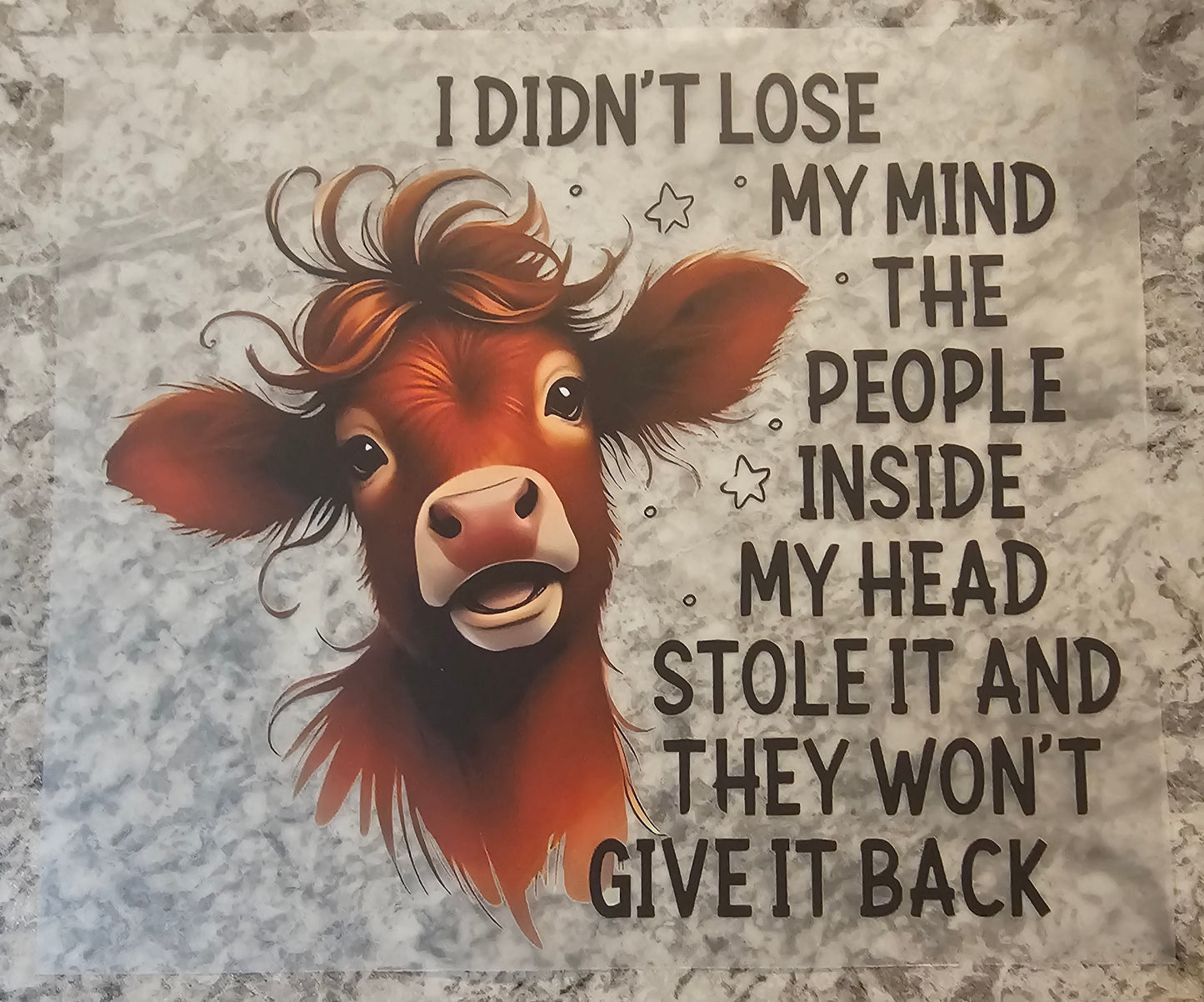 I didnt lose my mind...