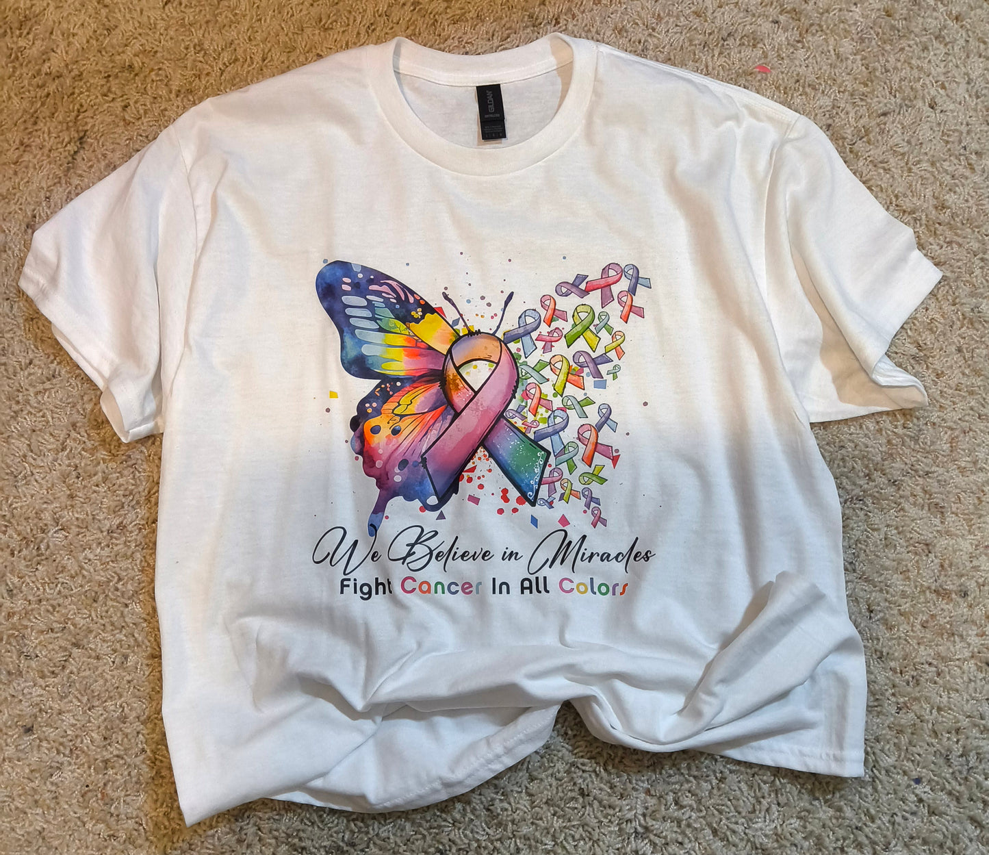 LG, Gildan Tee, white