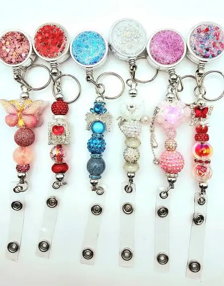 Badge Reel with beads