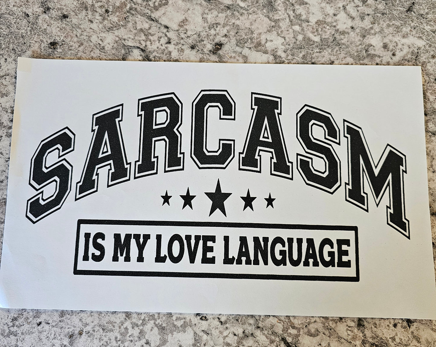 Sarcasm....
