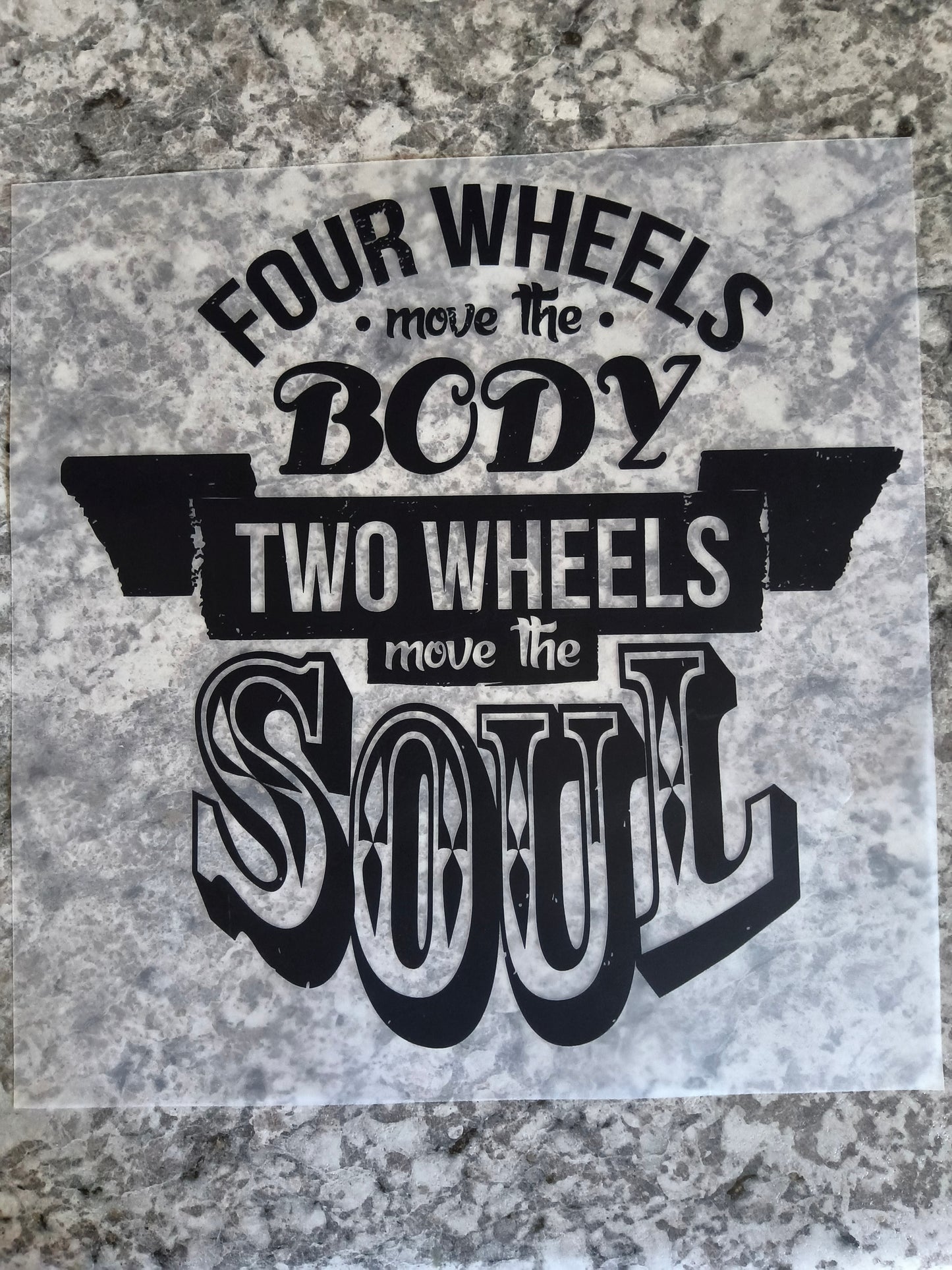 Four wheels.....