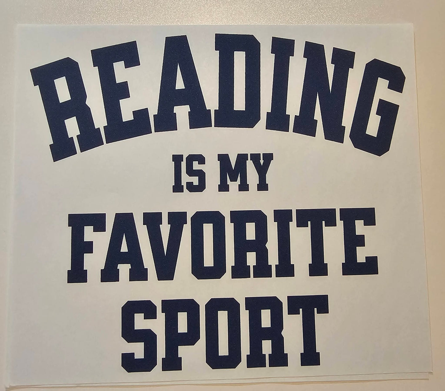 Reading is my favorite sport (navy)