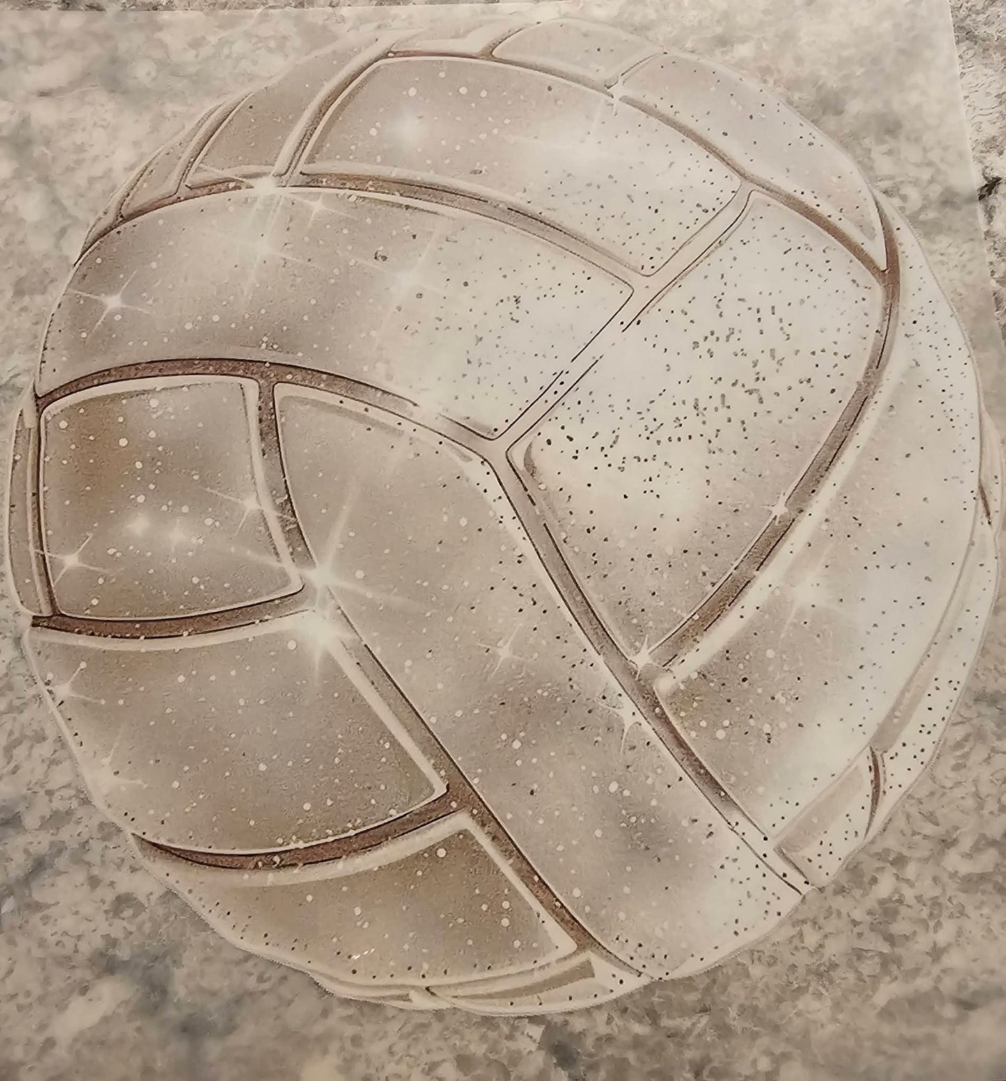 Glitter volleyball