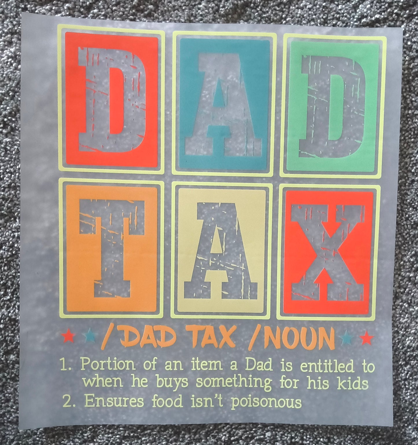 Dad Tax.....