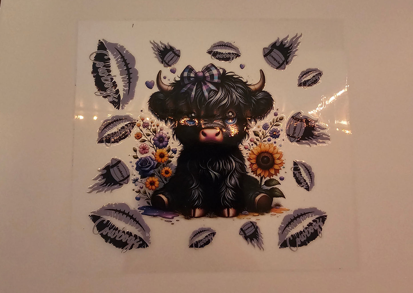 Black Cow Decal