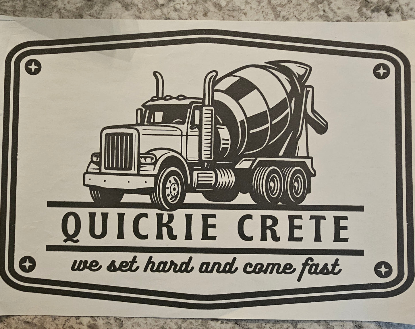 Quickie Crete