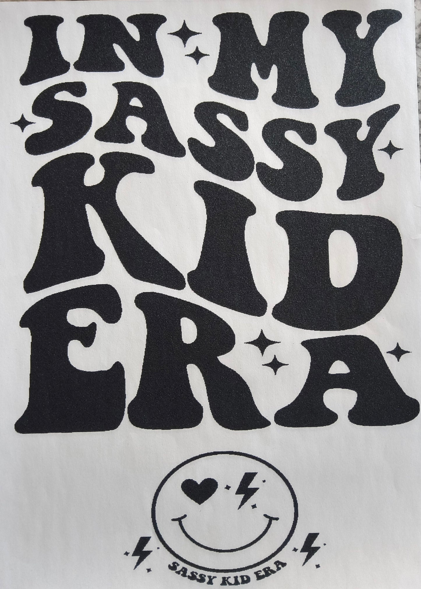 In my sassy kid era.....