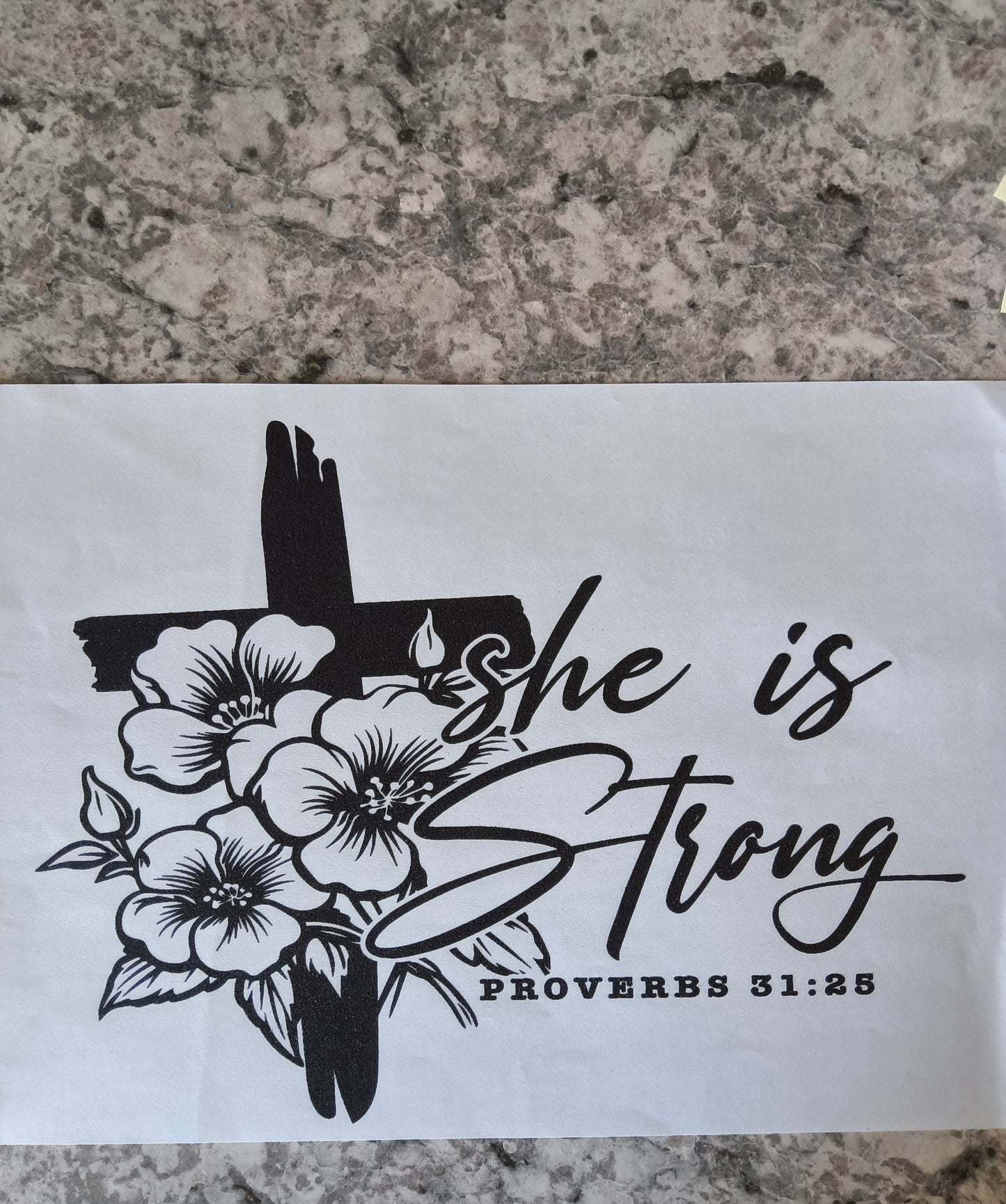 She is strong.....