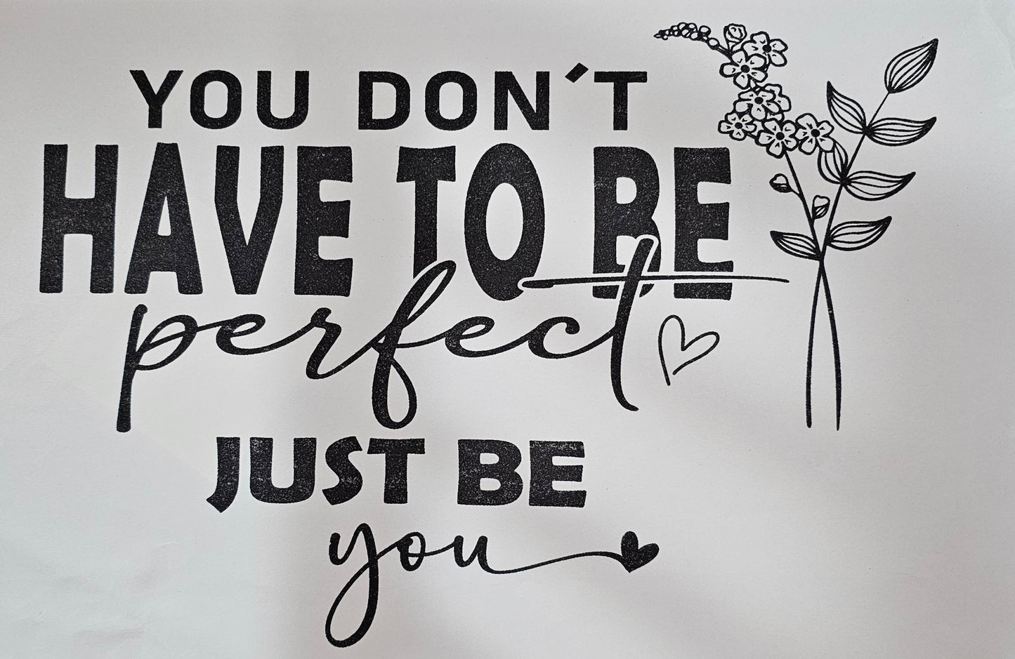 You don't have to be....