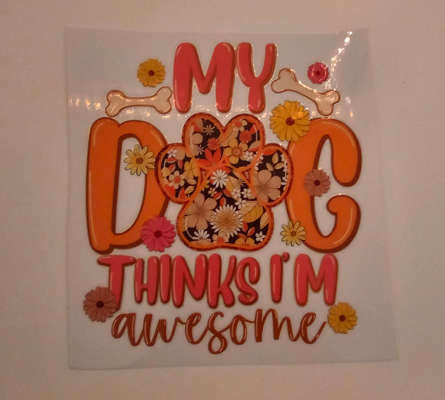 My dog thinks....decal