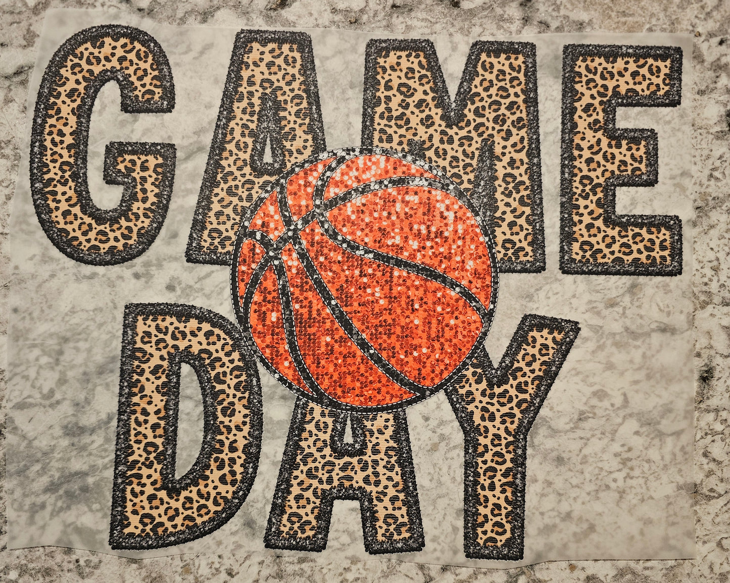 BB faux glitter Game Day