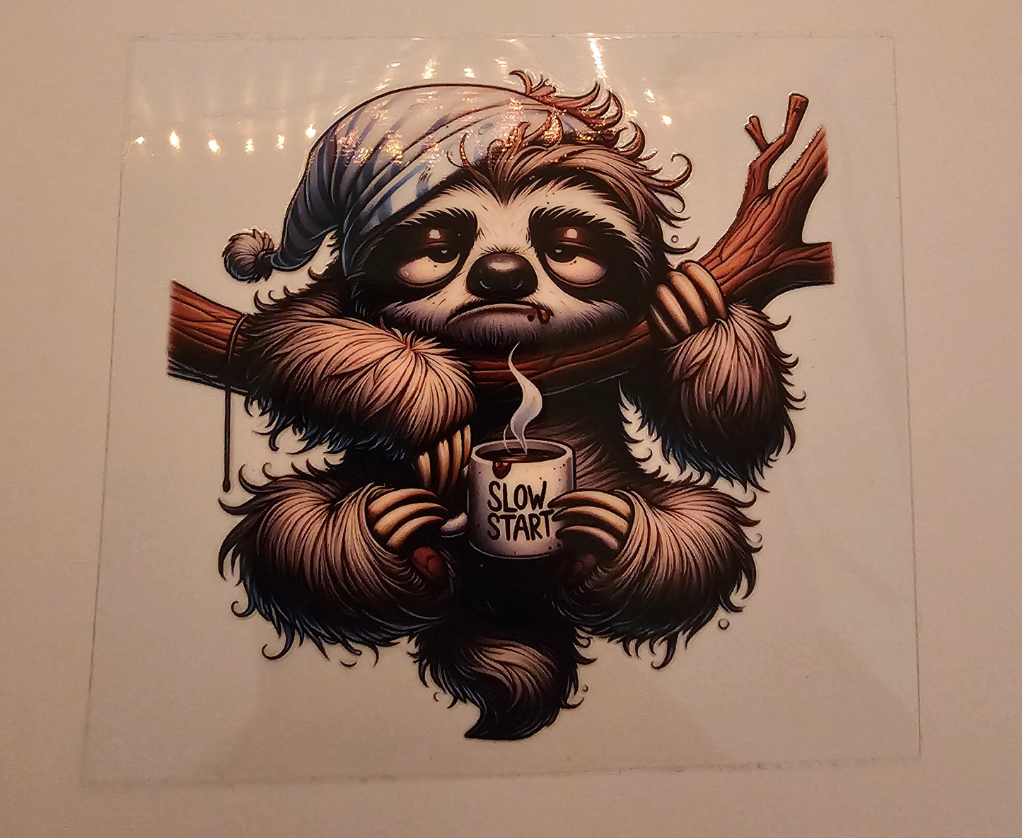 Slow Start Sloth Decal