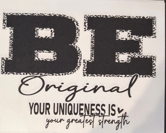 Be original.....this print can be split and placed in multiple locations on apparel