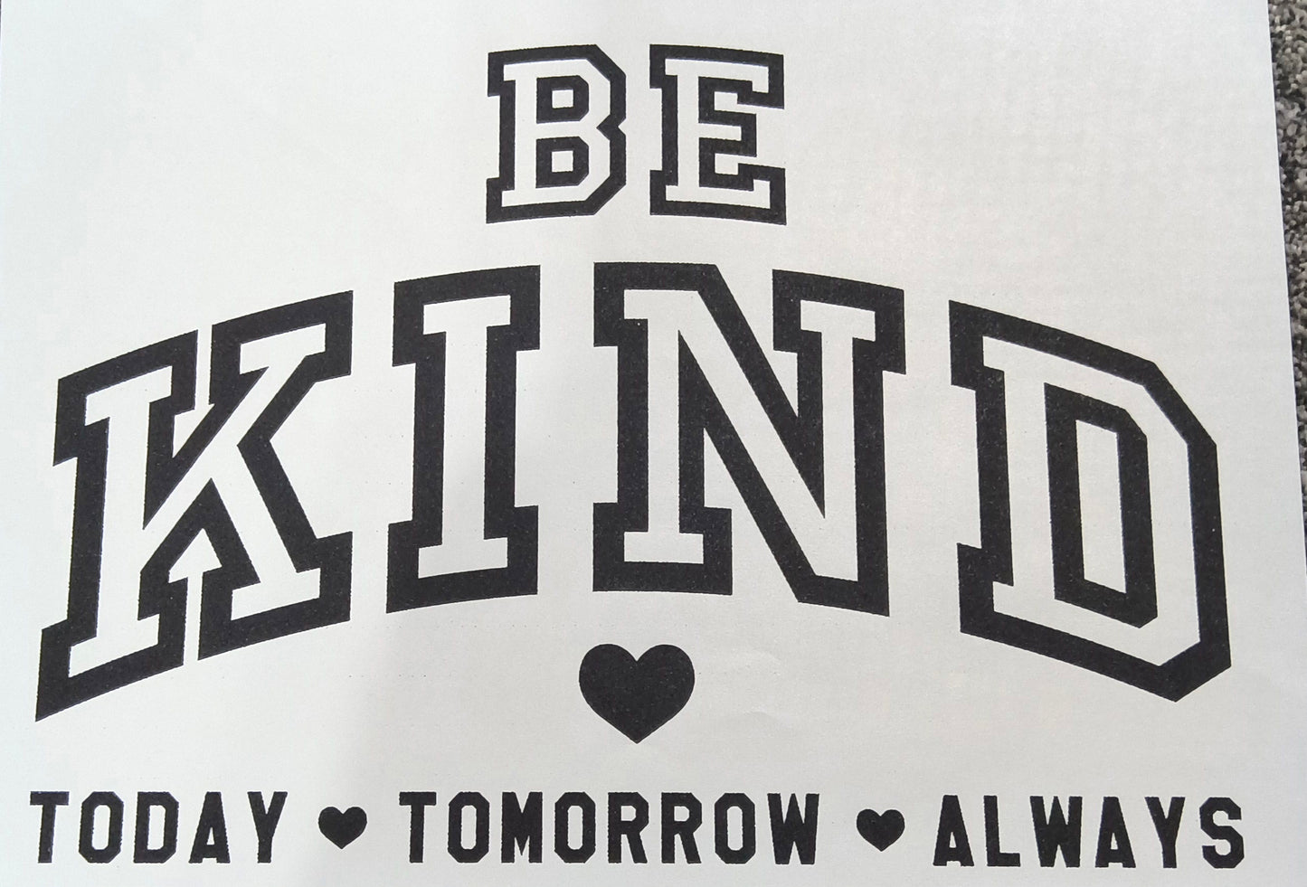 Be kind.....