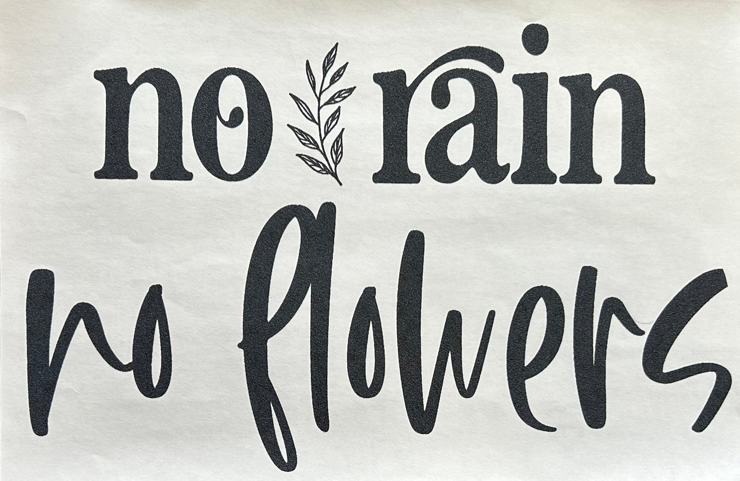 No Rain No Flowers