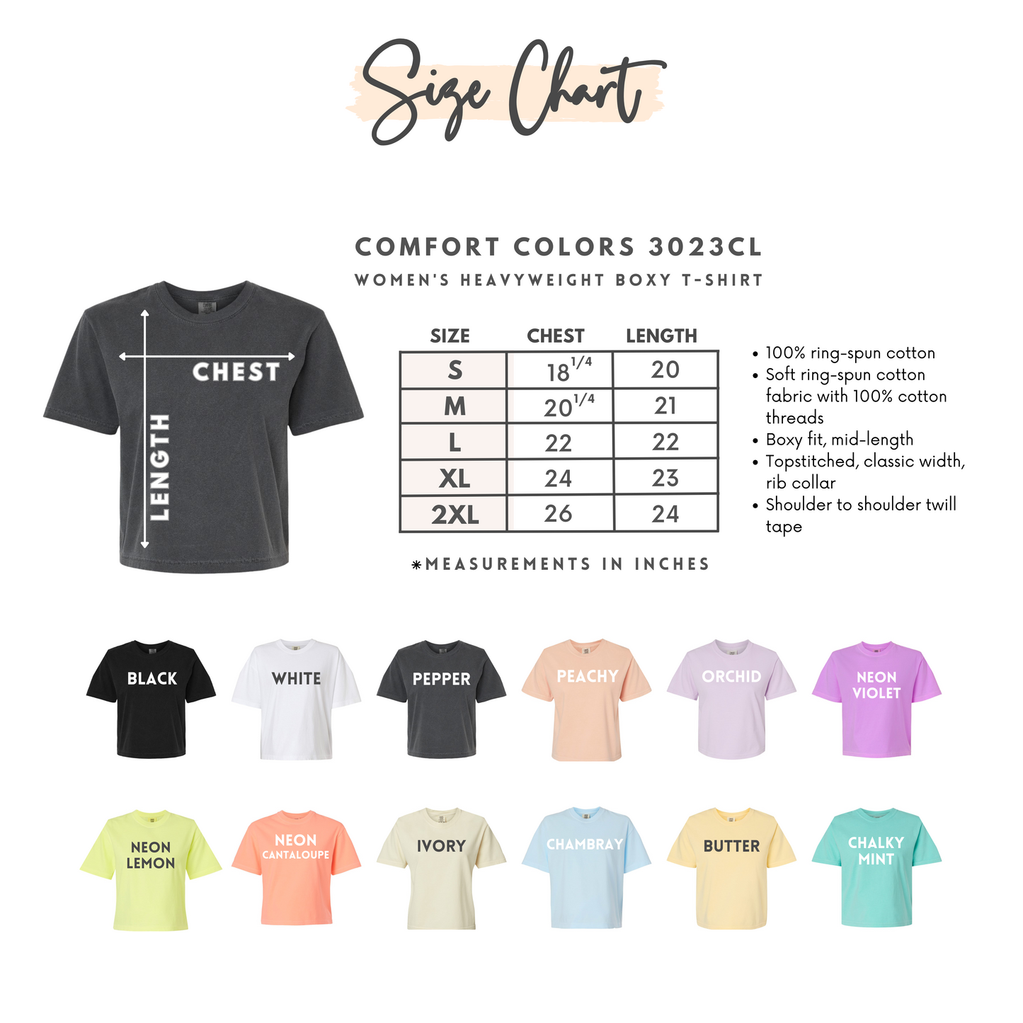 Comfort Colors Boxy Tee