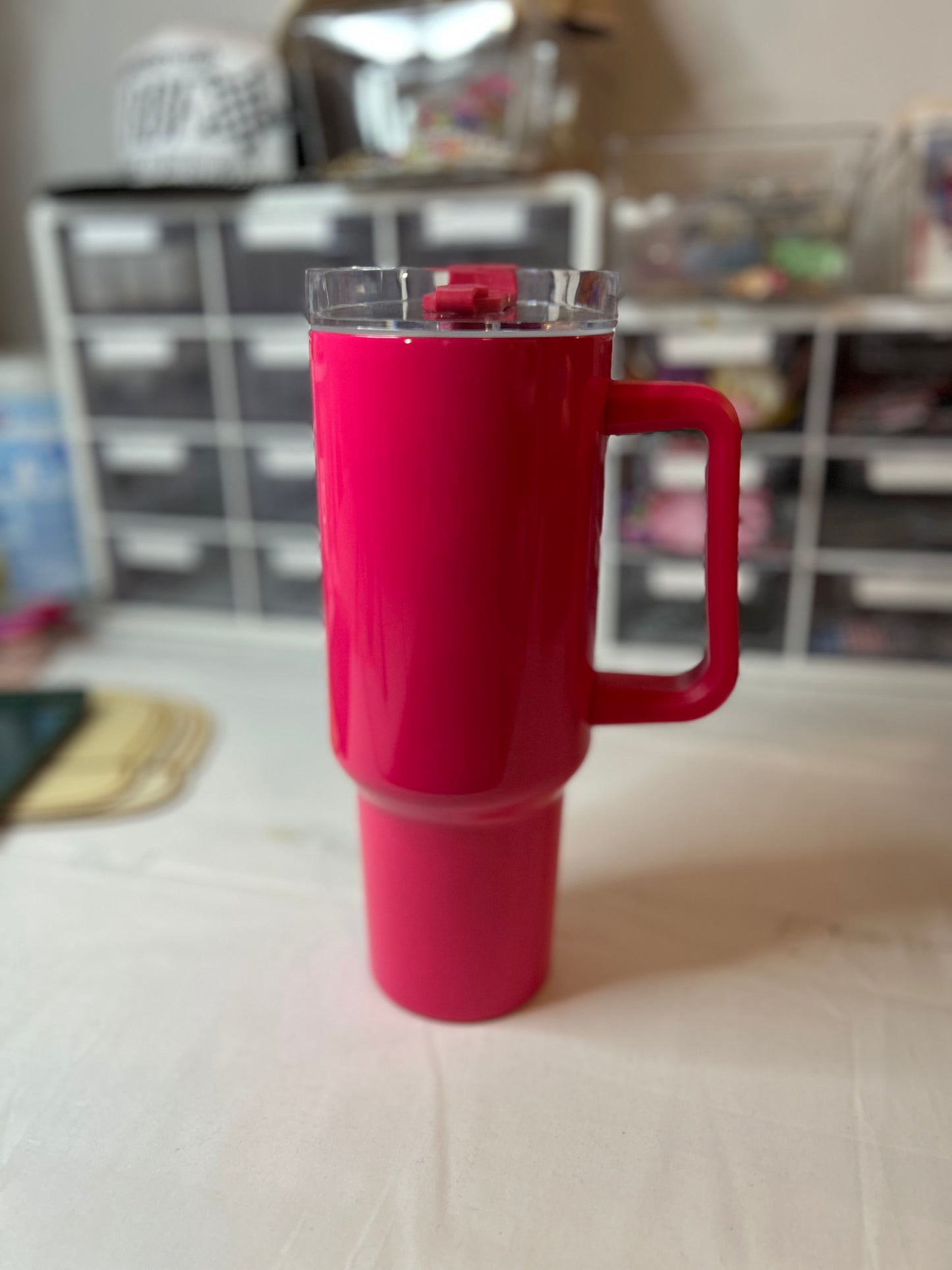 Neon Pink 40oz Stainless Steel