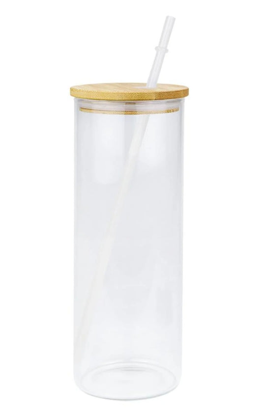 25oz Glass Snowglobe Tumbler