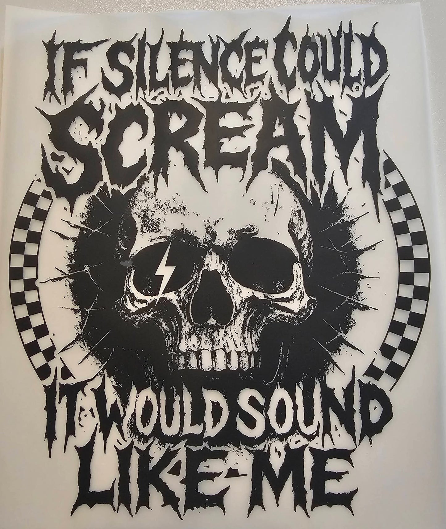 If silence could scream.....