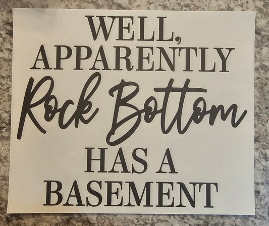 Well apparently rock bottom......