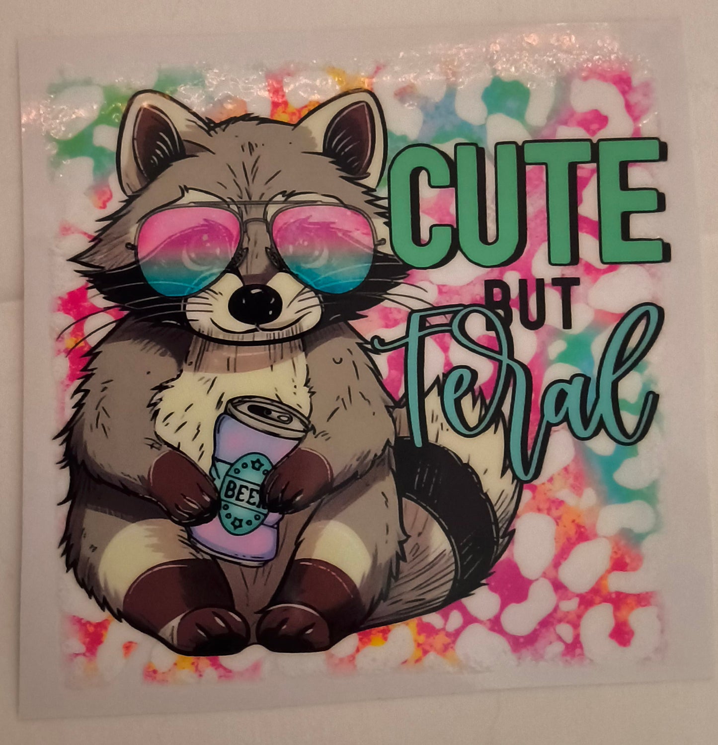 Cute but Feral, decal