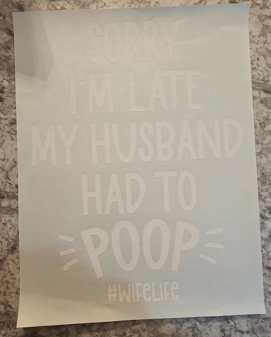Sorry I'm late.....
