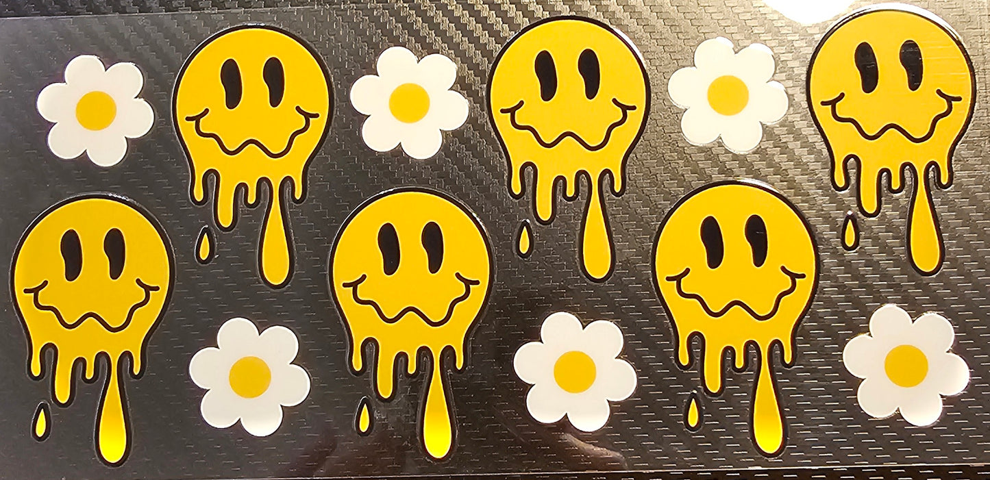 Droopy smiley faces