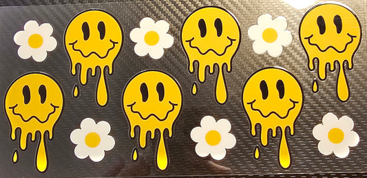 Droopy smiley faces