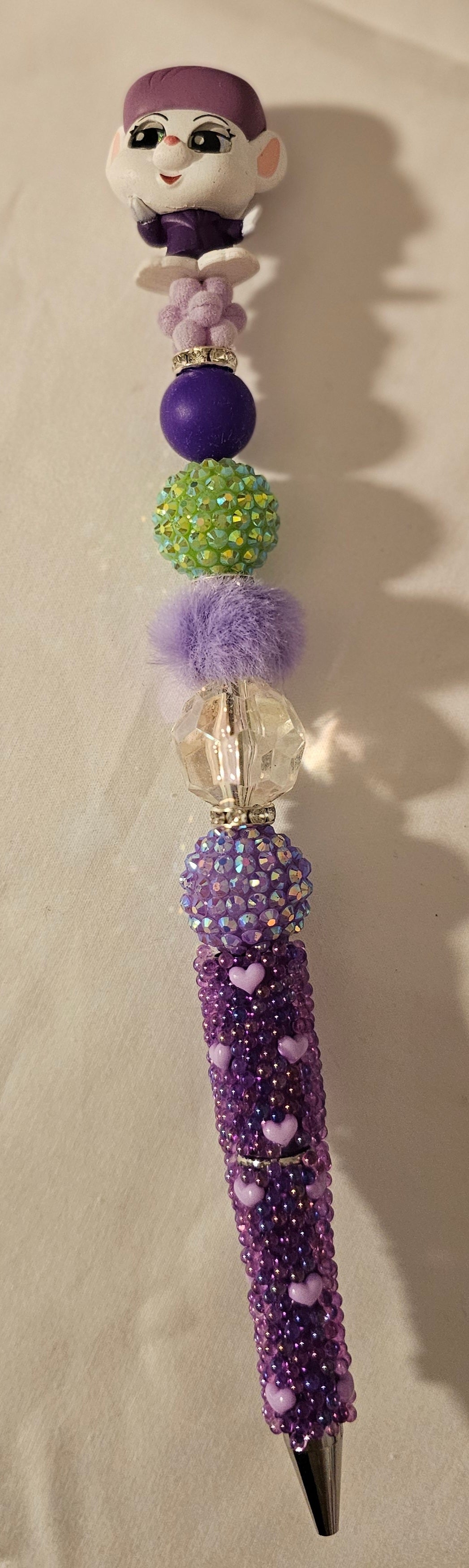 Character rhinestone pen w/ extender
