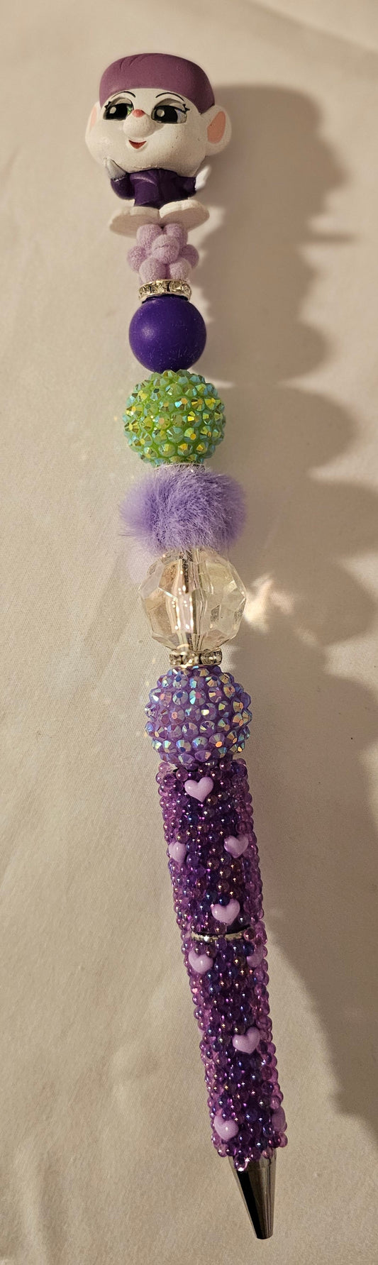 Character rhinestone pen w/ extender