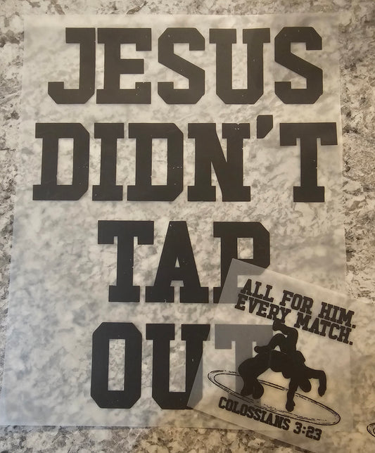Jesus didnt tap out....