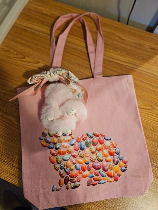 Easter Tote w/ keychain