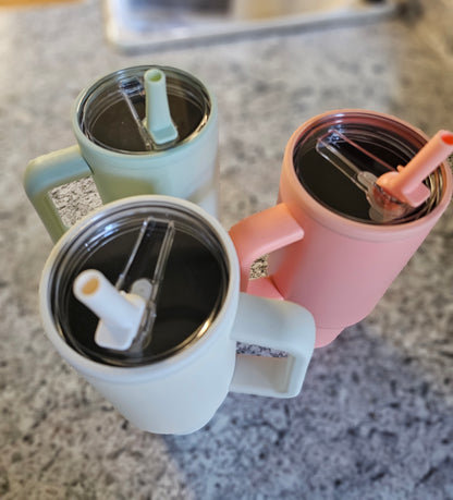 40oz stainless steel, spill proof tumbler