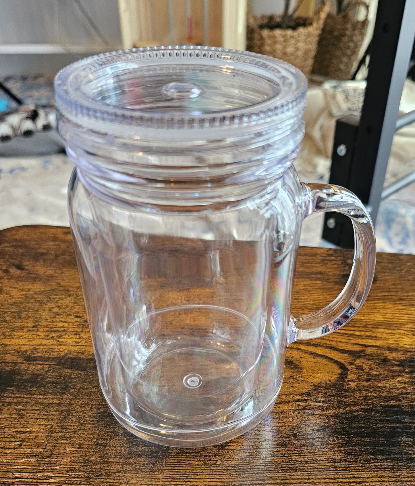 20oz Mason Jar, snowglobe