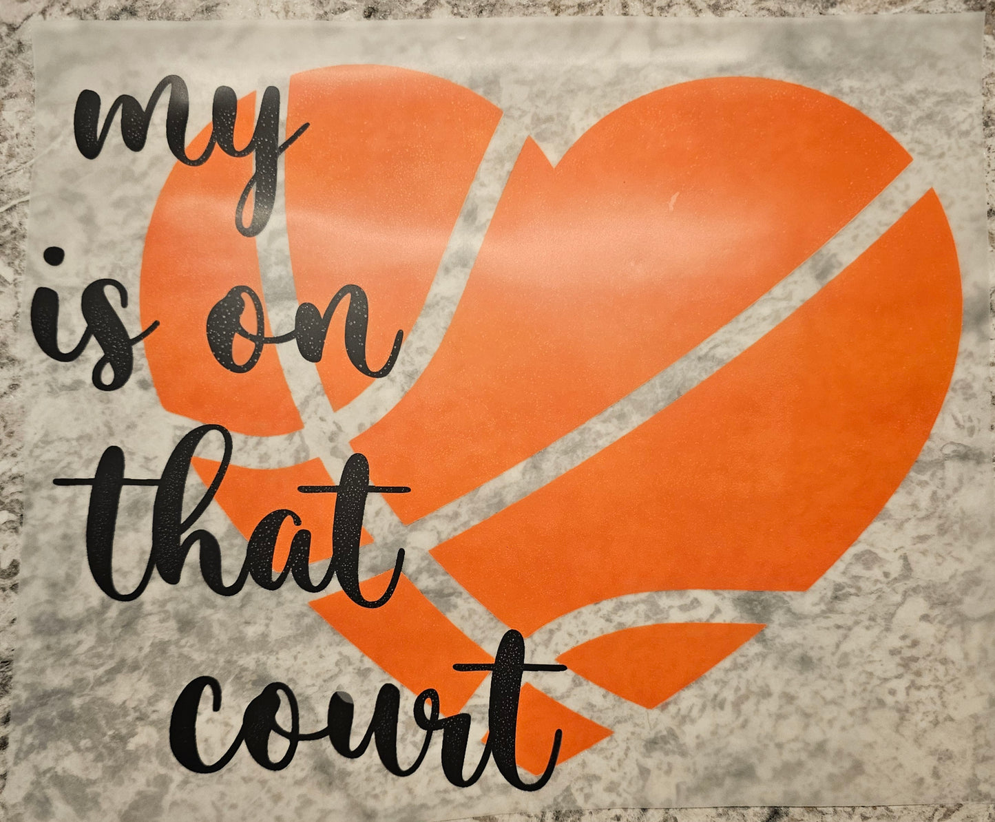 My heart is on the court