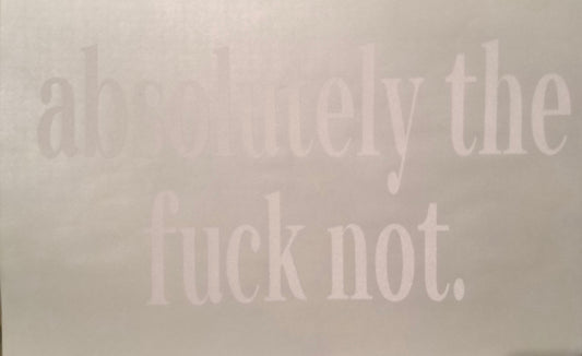 Absolutely the......