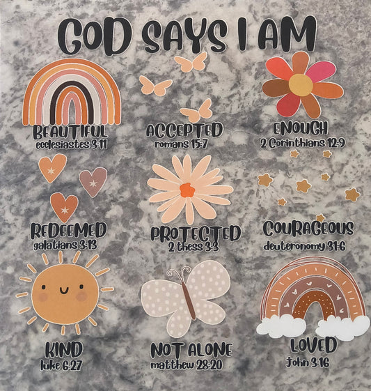 God says.....