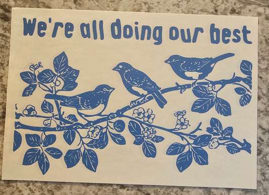 We're all doing our best