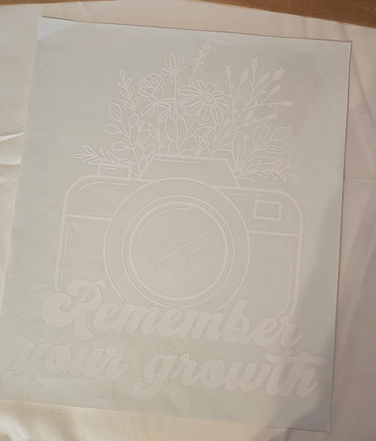 Remember your growth
