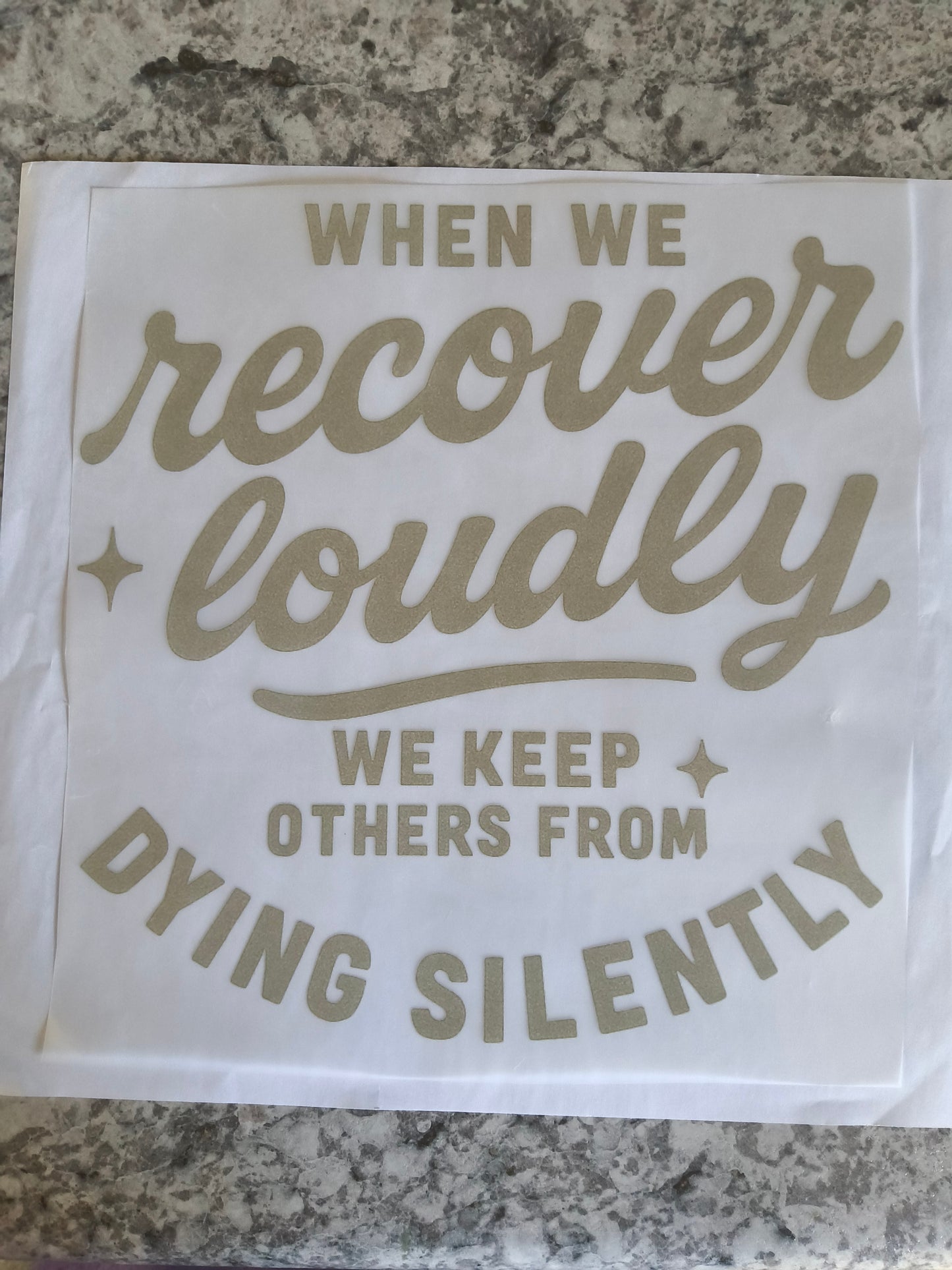 When we recover loudly.....