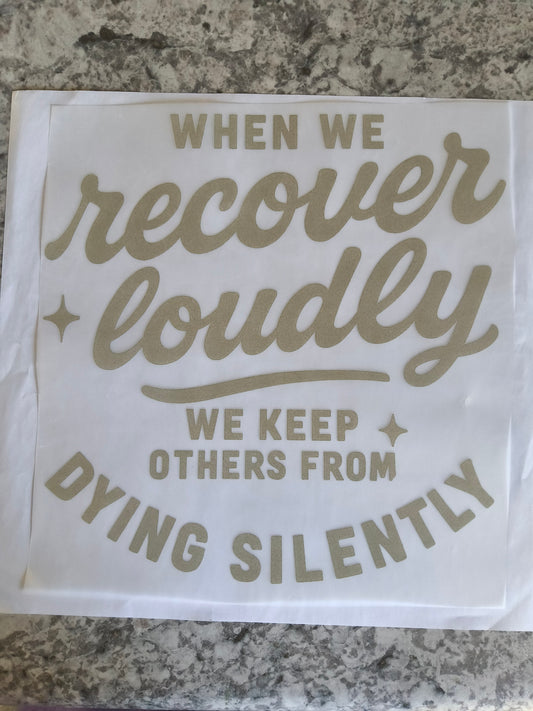 When we recover loudly.....