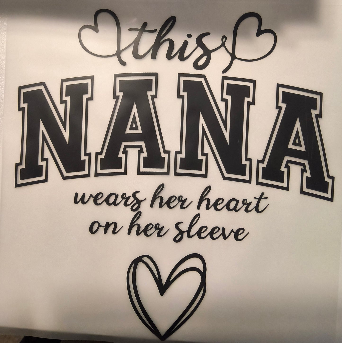 This Nana wears her heart on her sleeve....