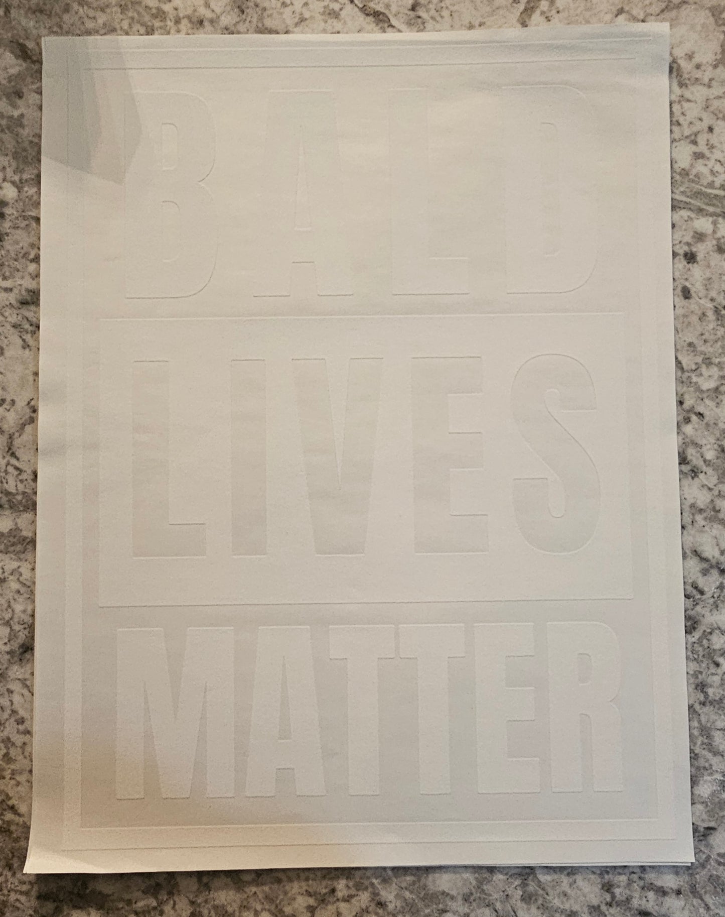 Bald Lives Matter